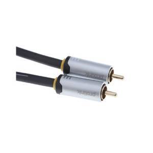 Prolink HMC263-0150 RCA-RCA 镀金低音炮音频线深度解析 在平凡线材中探寻纯粹的低频信号
